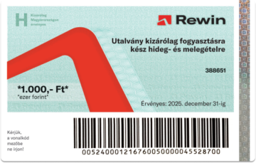 Rewin Utalvány kizárólag fogyasztásra kész hideg- és melegételre