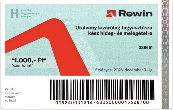 <p>Hagyományos, szűkített felhasználású papír alapú eszköz juttatások, támogatások kiadásához.</p>